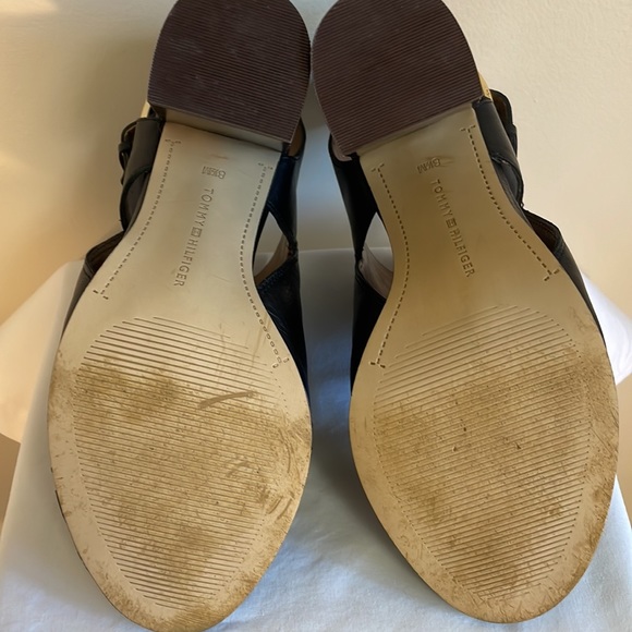 Tommy Hilfiger TWPeppy, Open toe sling back heeled sandal in black sz 8.5 M - Picture 12 of 12